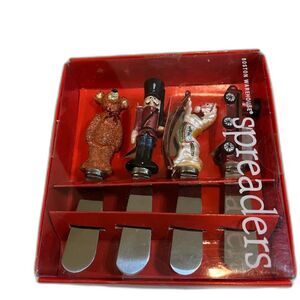 NIB Boston Warehouse Christmas Spreaders Set Bear Truck Toy Soldier Horse